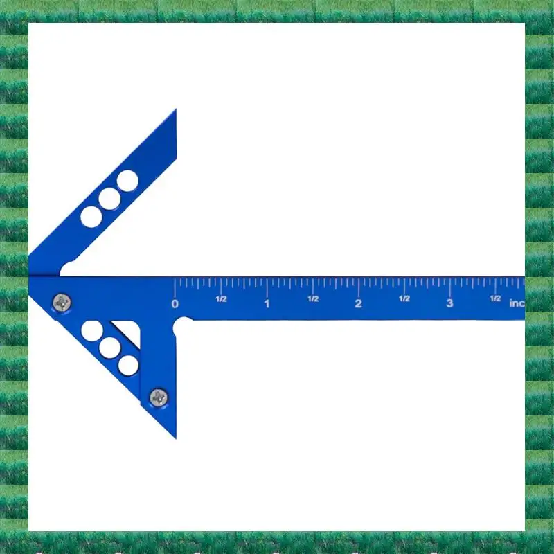 

B76A Center Scribe Measuring Tool,Woodworking Line Calibers Gauge,45/90 Degree Right Angle Line Gauge Carpenter Ruler Inch Durab