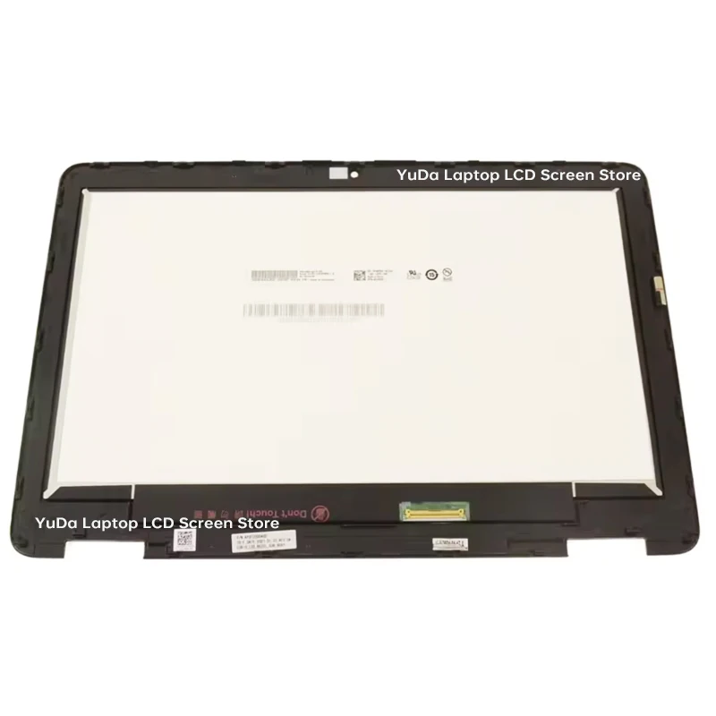 11.6" Laptop LCD Touch Screen For Dell Chromebook 11 3100 2-in-1 Display Digitizer + With Frame Assembly Replacement HD 1366x768