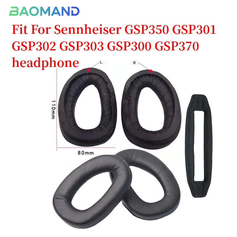 

Earphone pads For Sennheiser GSP350 GSP301 GSP302 GSP303 GSP300 GSP370 Earpads Earmuffs Memory Sponge Sleeves Cover Case