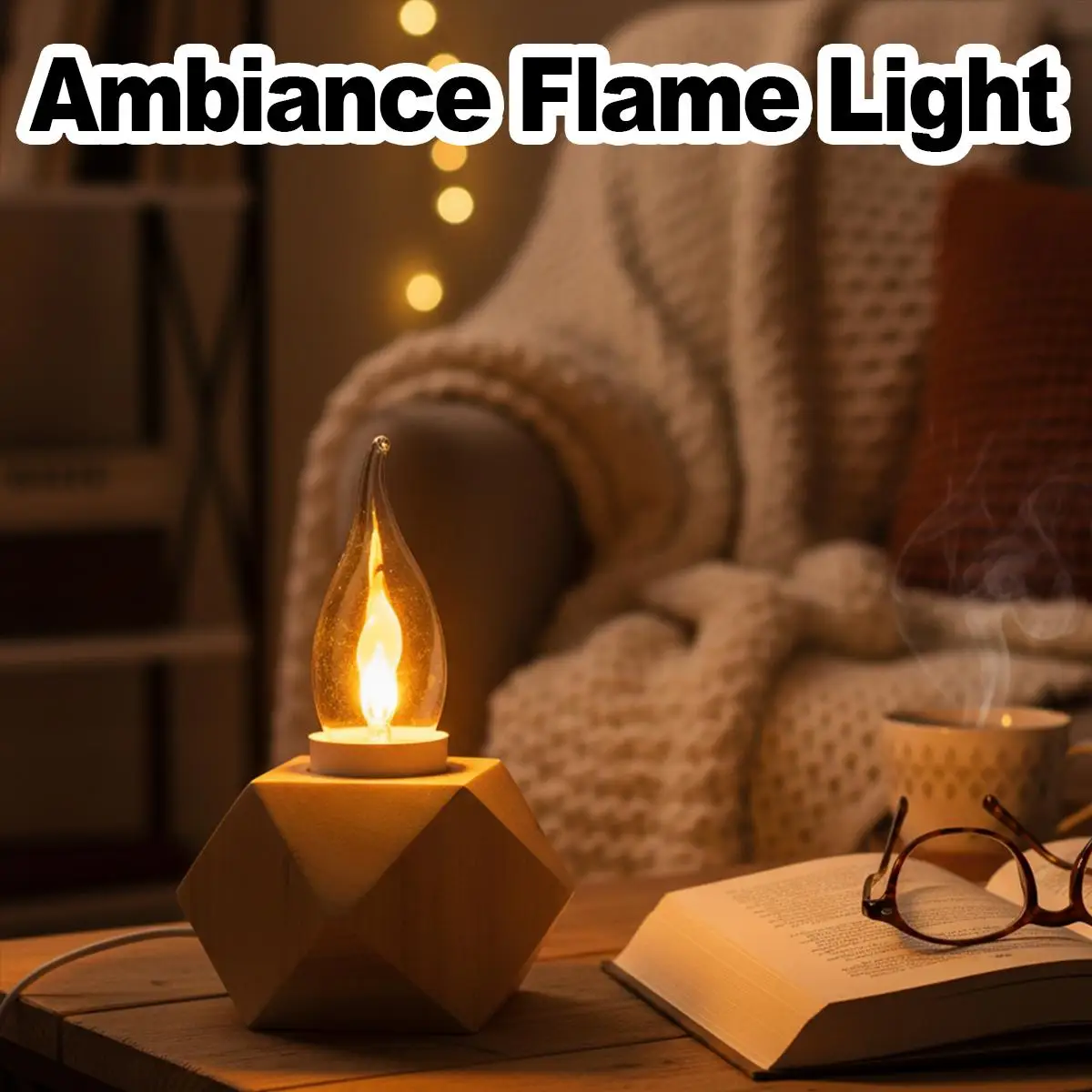 

Flickering Flame Light Bulb LED E27 Vintage Fire Lamp Warm White Candle Effect Decor Bedroom Realistic Fire Simulation Light Art