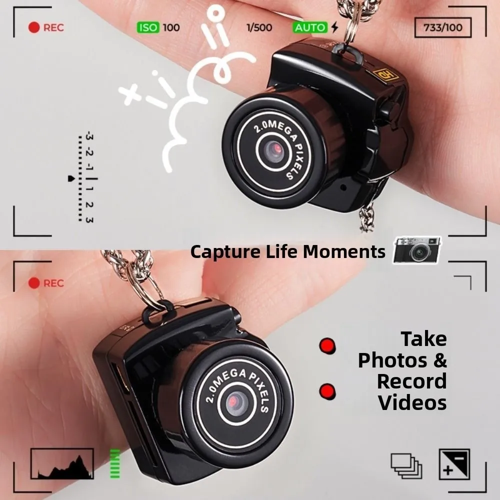 

Cycling Sports Camera Audio Recorder Tiny Mini Camera HD DVR Mini Camera for Kids DV Black Y2000 Mini Camcorder Travel