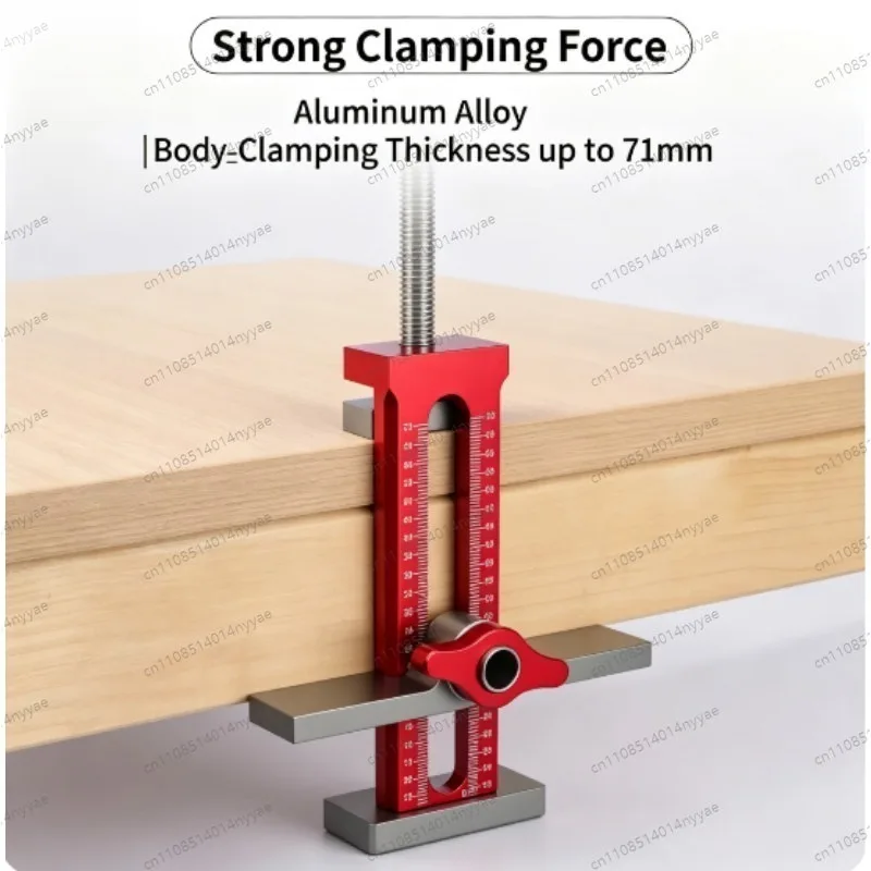 3-in-1 Cabinet Door Drilling Jig Aluminum Alloy Dual Scale Metric Imperial Hardware Installation Tool for Cabinets Installation