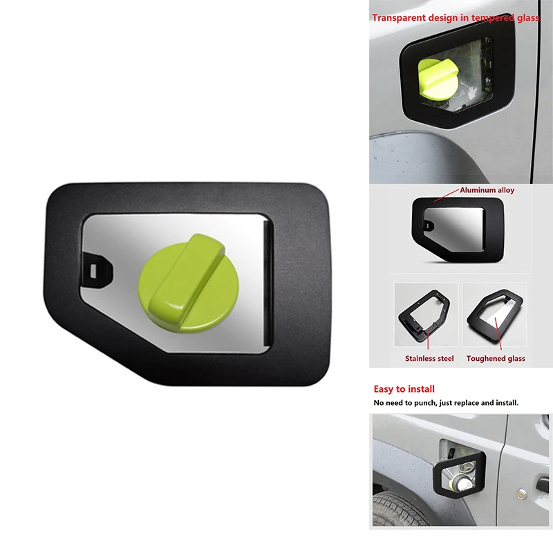 NEW-For Suzuki Jimny JB64 JB74 2019-2021 Aluminum Fuel Filler Tank Cover Cap Decoration Car Exterior Accessories