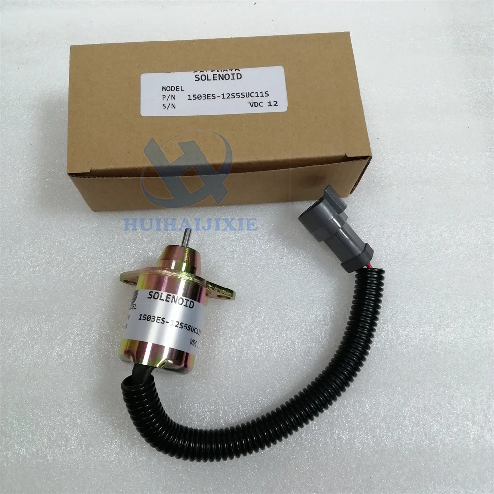 

12V 41-6383 1503ES-12S5SUC11S 1503ES12S5SUC11S 416383 Stop Solenoid For Yanmar Engine