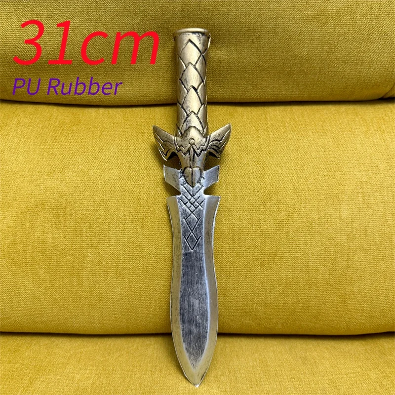 1:1 نوع السمك خنجر الفيلم تأثيري الدعامة نينجا السيف سلاح هالوين لعب الأدوار هدية السلامة بولي سيف المطاط