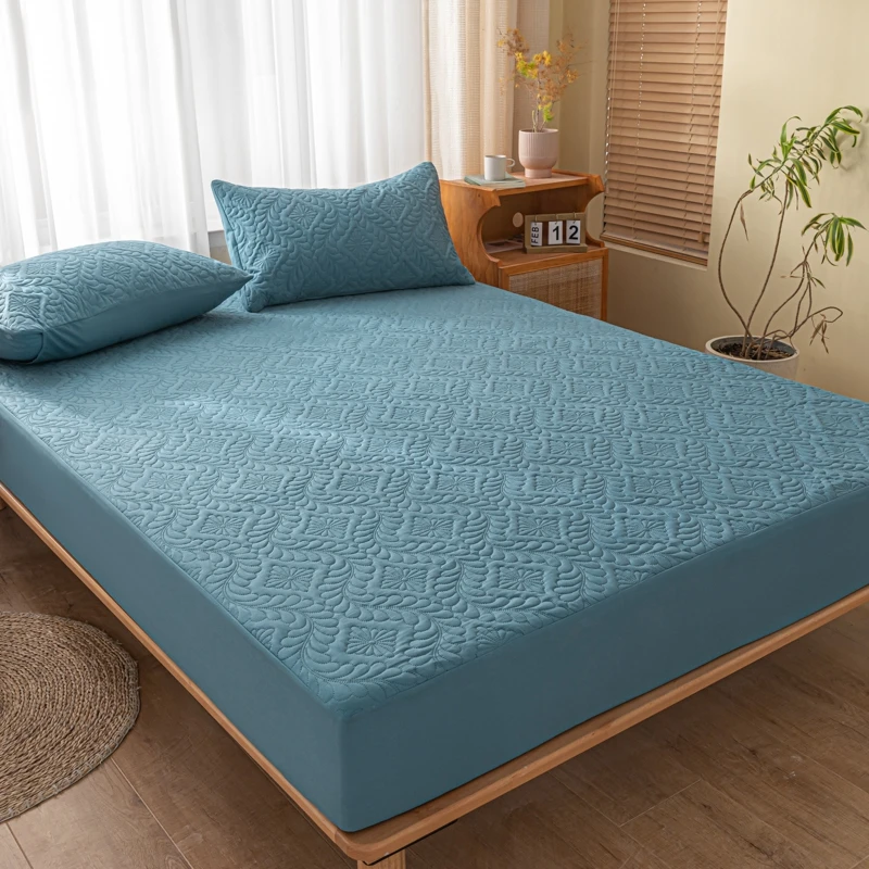 Waterproof Quilted Cotton Mattress Cover 10