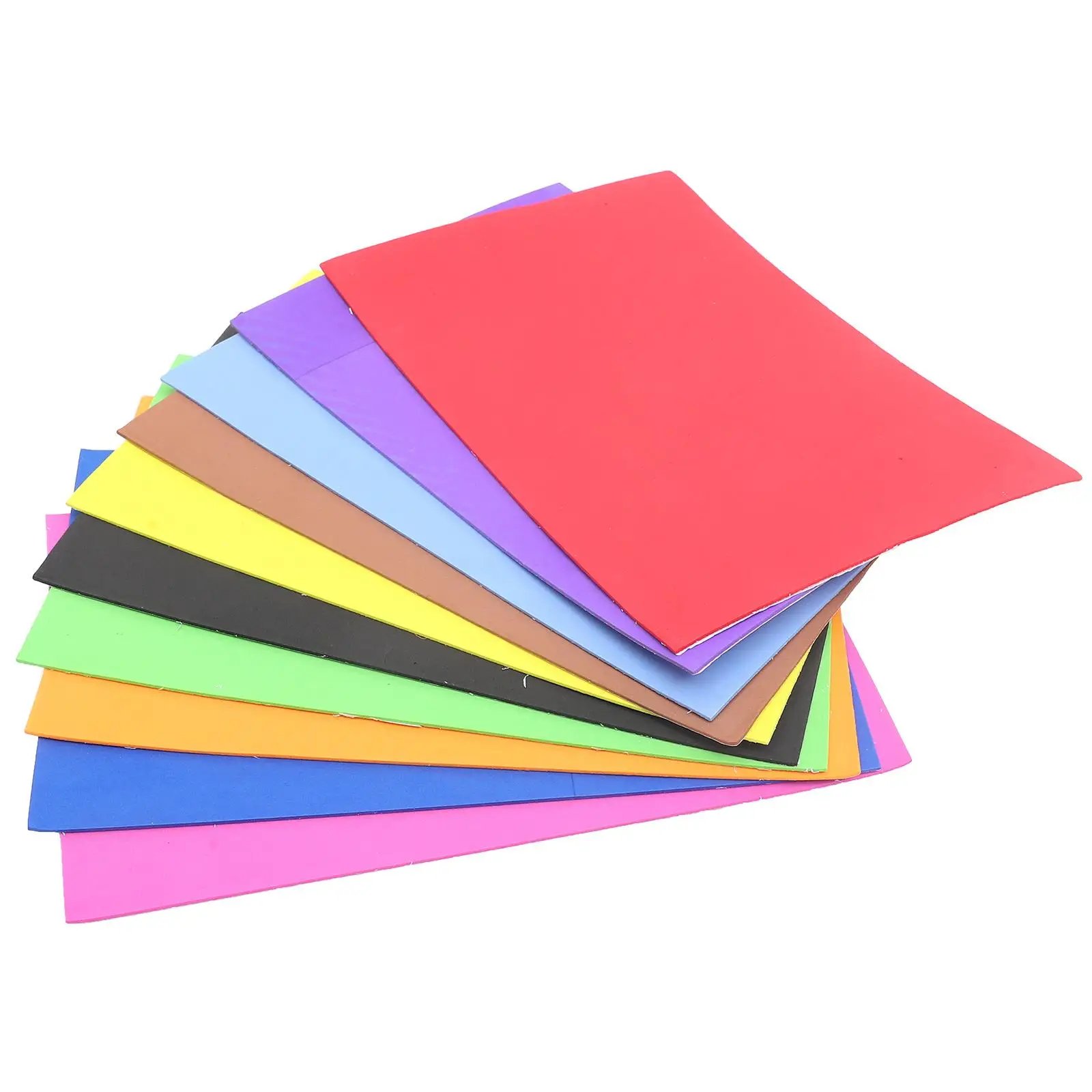

10 Sheets A4 DIY Foam Papers Colorful Adhesive Craft Supplies for Kids Projects Home Office Decor Mixed Colors
