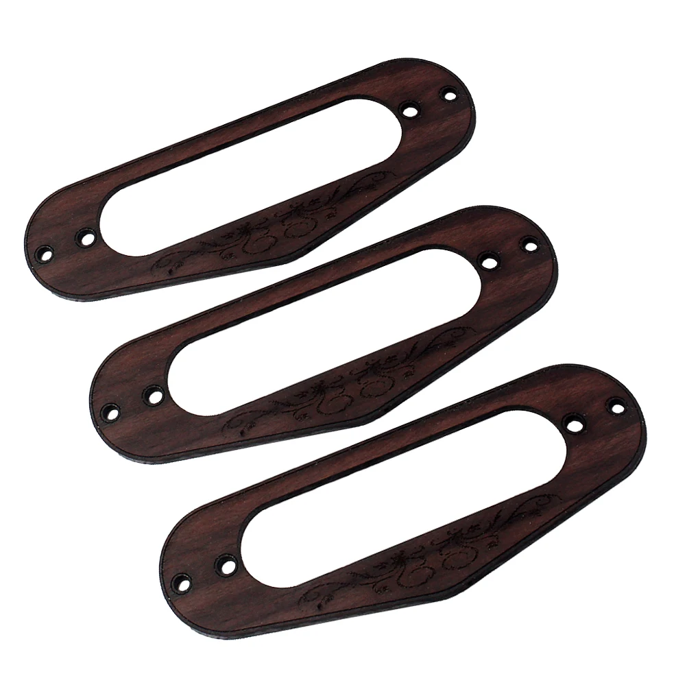 

3pcs Guitar Pickup Frame Mounting Ring Single Coil Flat Humbucker Pickup Ring Inner Hole Width 18mm for Electric Guitar