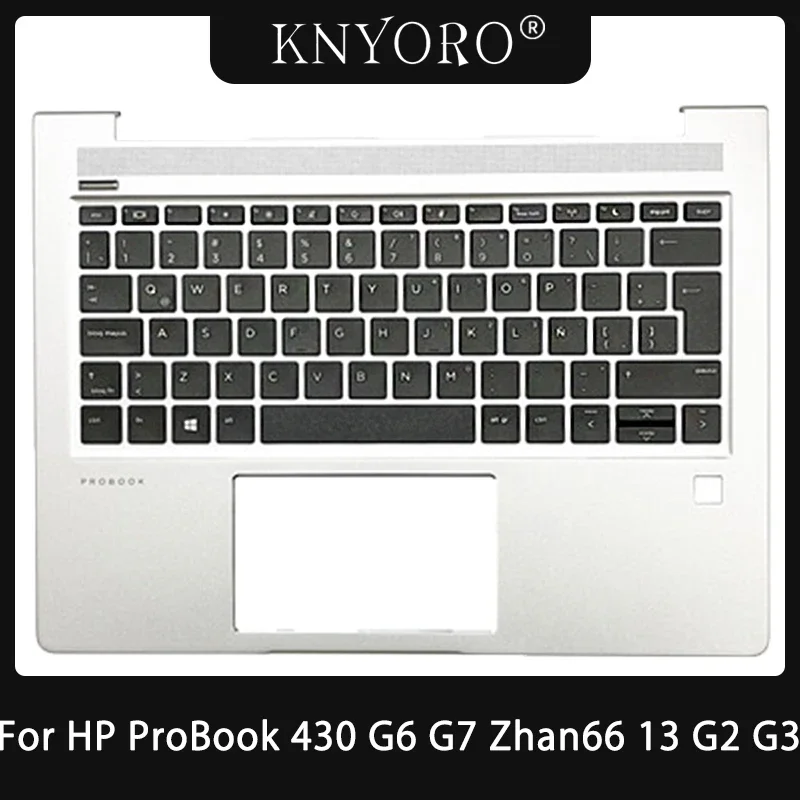 

New Original Latin Keyboard For HP ProBook 430 G6 430 G7 Zhan66 13 G2 G3 Laptop Palmrest Upper Cover Keyboard Case Replacement