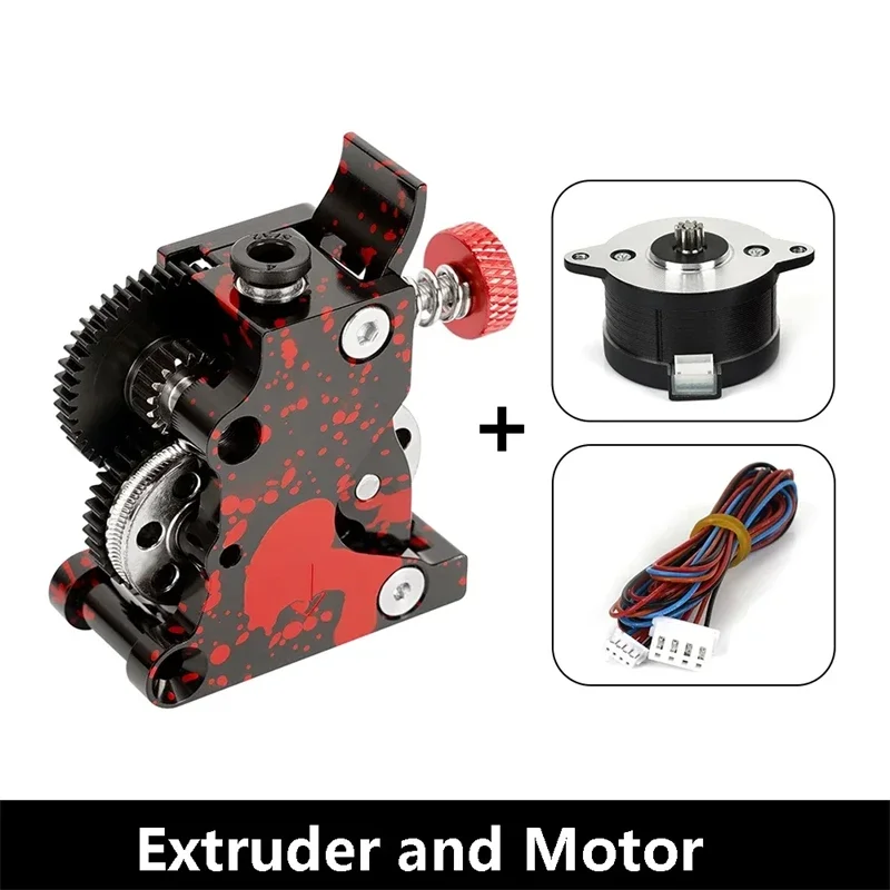 Camouflage All-Metal HGX LITE 2.0 Extruder met Helical Grote POM Tandwielen voor 3D Printers