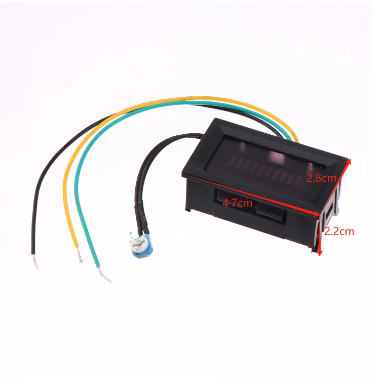 Fuel Level Gauge Indicator 12V Universal Motorcycle Car Oil Scale Meter LED Oil Scale Meter view 6