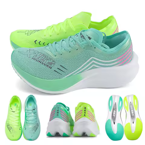 IRUNSVAN Professional Running Shoes Man Nylon Carbon Plate Athletic Training Sport Shoes Outdoor Non-slip Original Sneakers