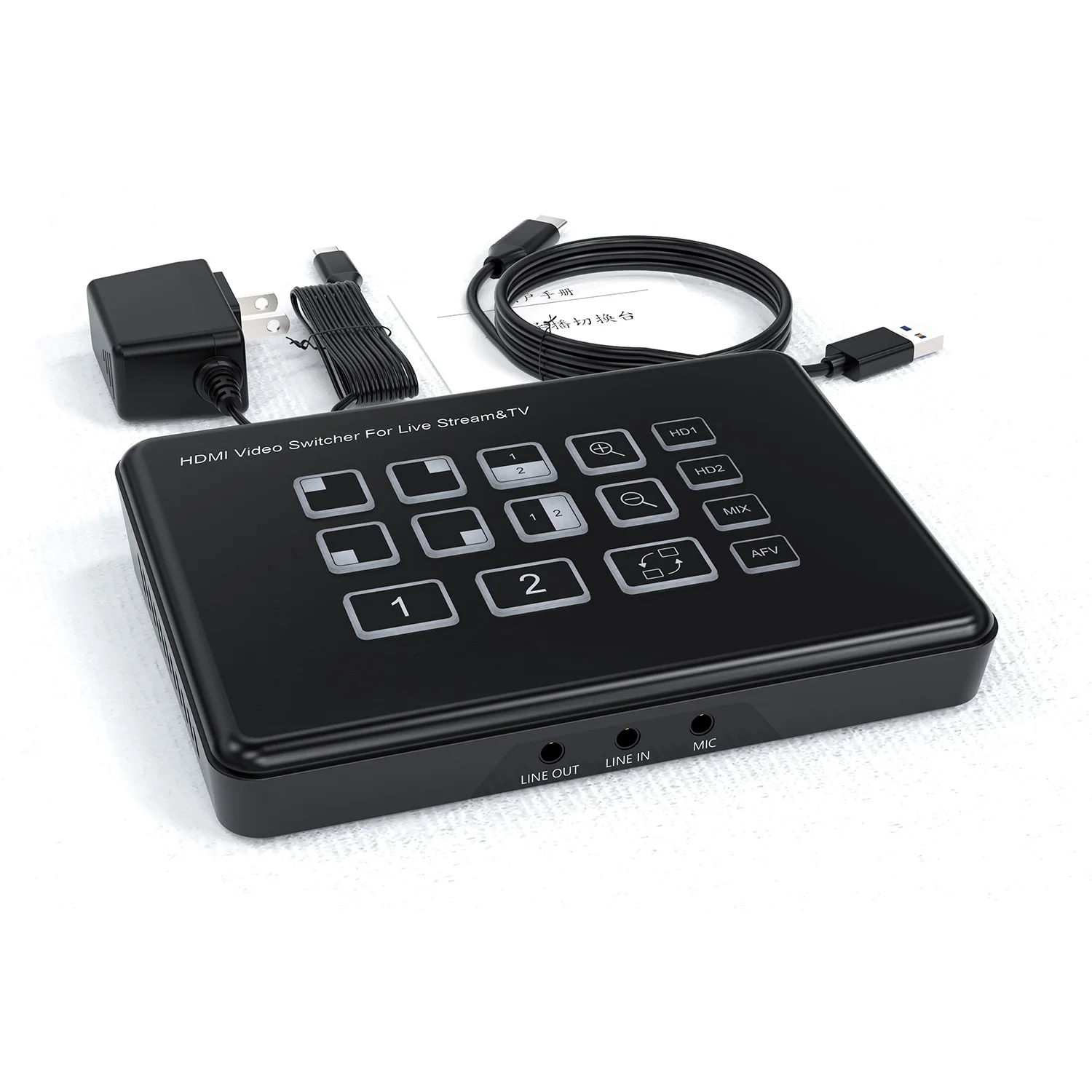 USB 3.0 1080P  2 In 1 2 Out Live Streaming video switcher mixer 2 Channel HDMI camera game Video Capture Card Recording device