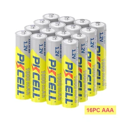 PKCELL 16PC NI-MH 1.2V AAA 1000mAh Precharge Rechargeable Battery NIMH 1100mah Triple-A Pilas Batteries Cell For Flashlights