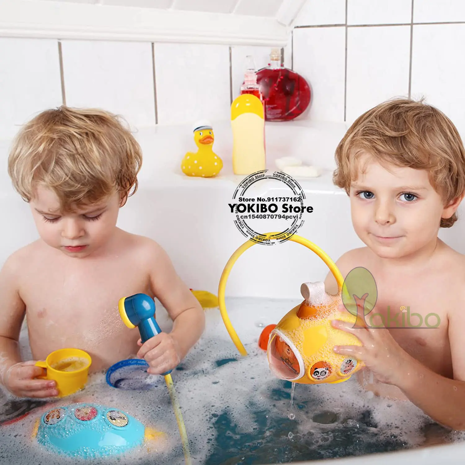 Baby Bath Toys for Kids Submarine Shower Toys Water Toys Spray Water Toys for Kids Baby Shower Set Bathtub Toy Baby Water Toys