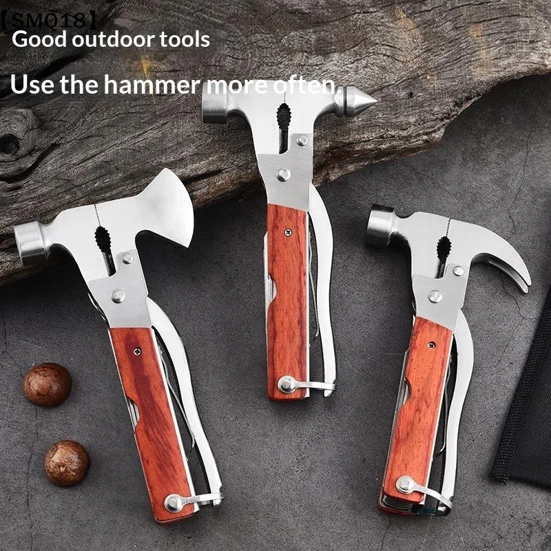 Multifunctional Stainless Steel Survival Hammer Car Window Breaker Emergency Safety Tool Camping Driving Outdoor Emergency【SMQ】