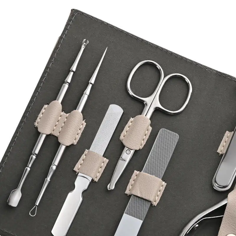 Luxus-Maniküre-Set chirurgische Schere Edelstahl Nagel knipser Kit Voll funktions paket Pediküre für Männer und Frauen