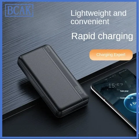 Power Bank большой емкости 200000 Портативная быстрая зарядка мАч, 20000 мАч для мобильного телефона Android, универсальная BCAK