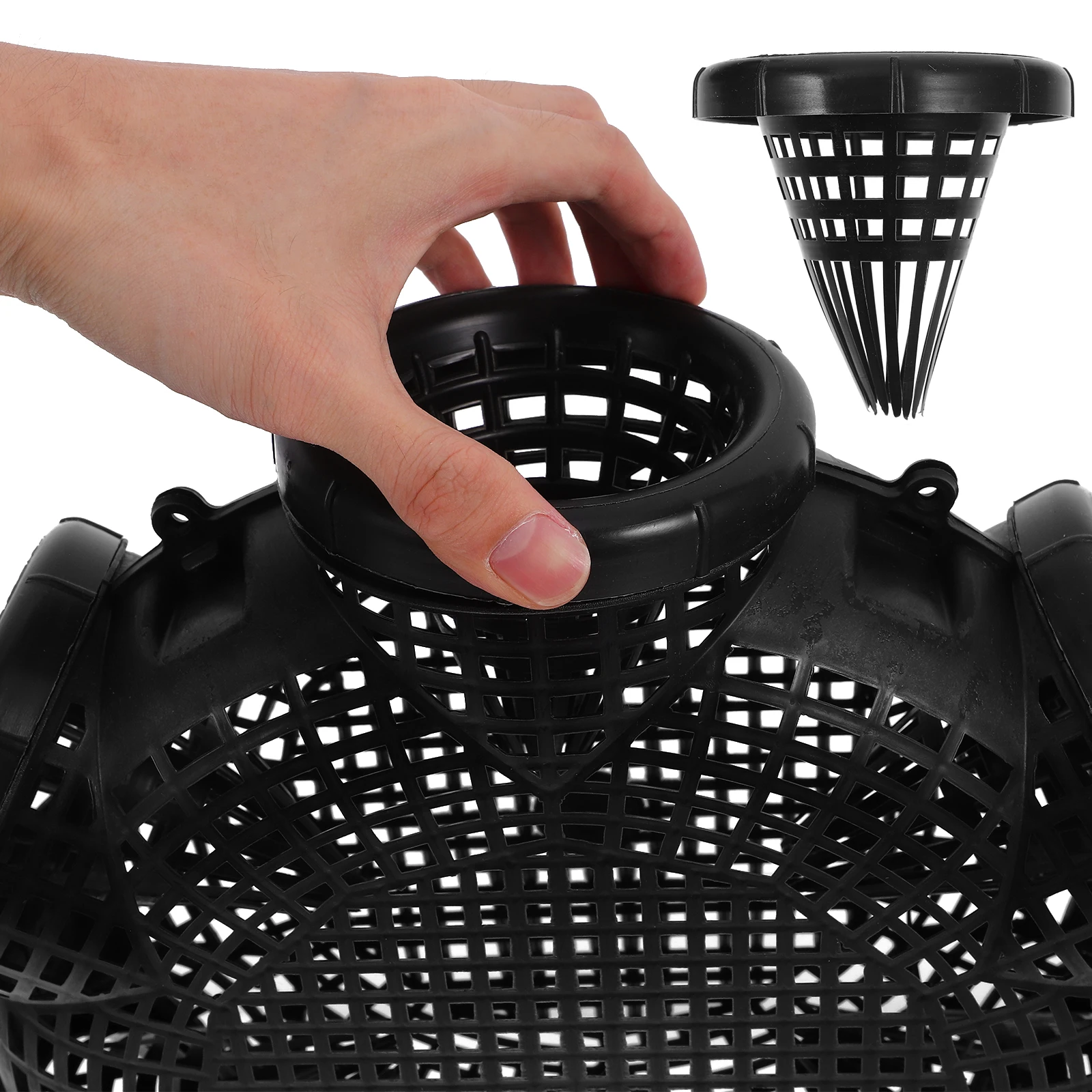 

Bait Cage Light Pp Hollow Design Outdoor Fishing Gear Lure Feeder Trap Basket Portable Carp Eel Lure Cage Outdoor Fishing