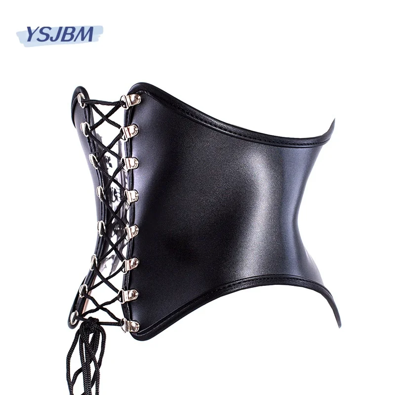 YSJBM Erotic Leather Corset Sex Toys with Fetish Slave Restraint Waist Costume for Women BDSM Bondage Sexy Lingerie Accessories