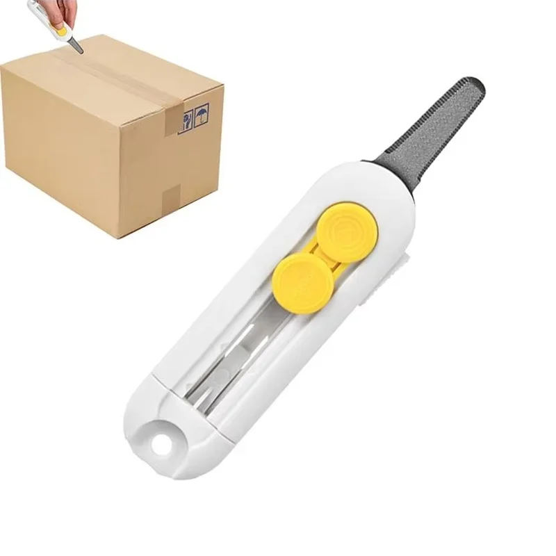 Mini Box Cutter Magnetic Portable Box Cutter With Replaceable Blade Letter Opener For Envelope Carton Home Office Supplies Tool