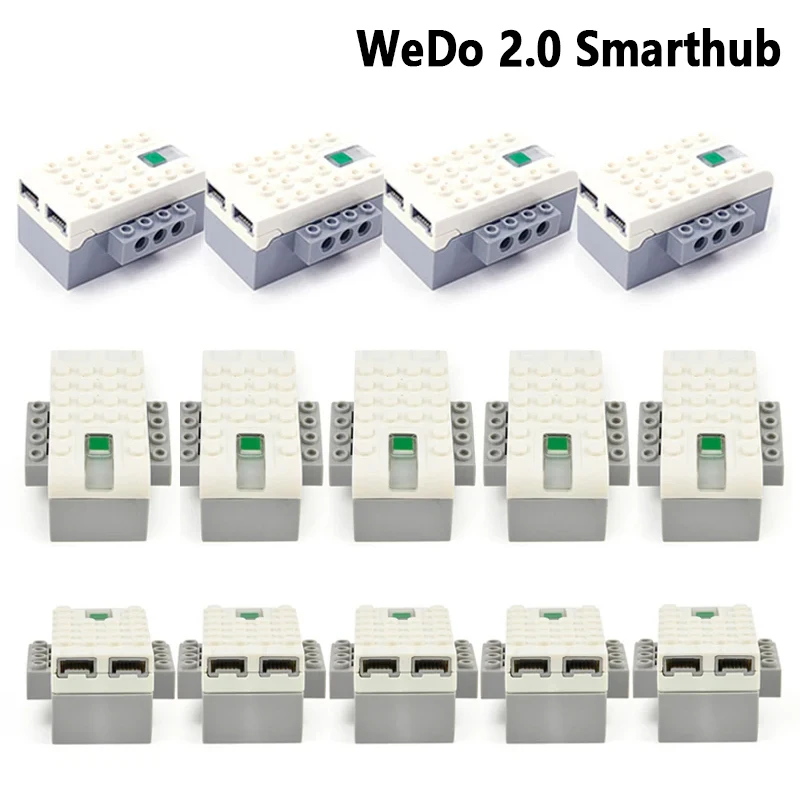 

Wholesale 1-5Pcs Electric Power Function 45301 Smart Hub Building Blocks Parts Fit For 45300 WEDO 2.0 Classic Robotics DIY Toys