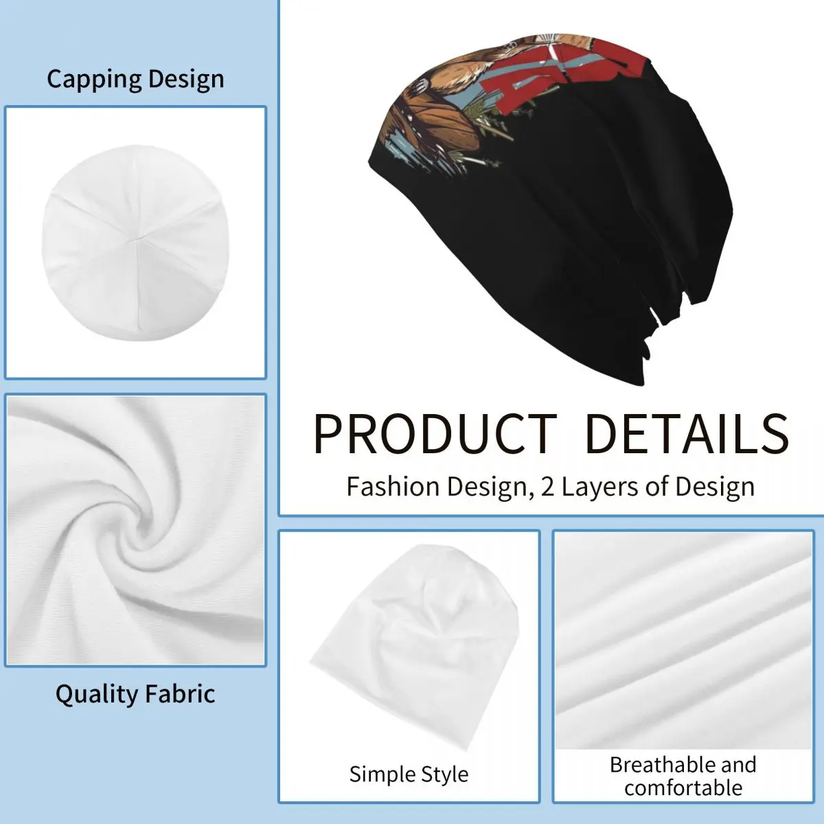 Bobr Kua - Bober، Bobr، Beaver، Boberek قبعة محبوكة دافئة الهيب هوب بونيه قبعة الخريف الشتاء في الهواء الطلق قبعات حريمي الرجال النساء الكبار