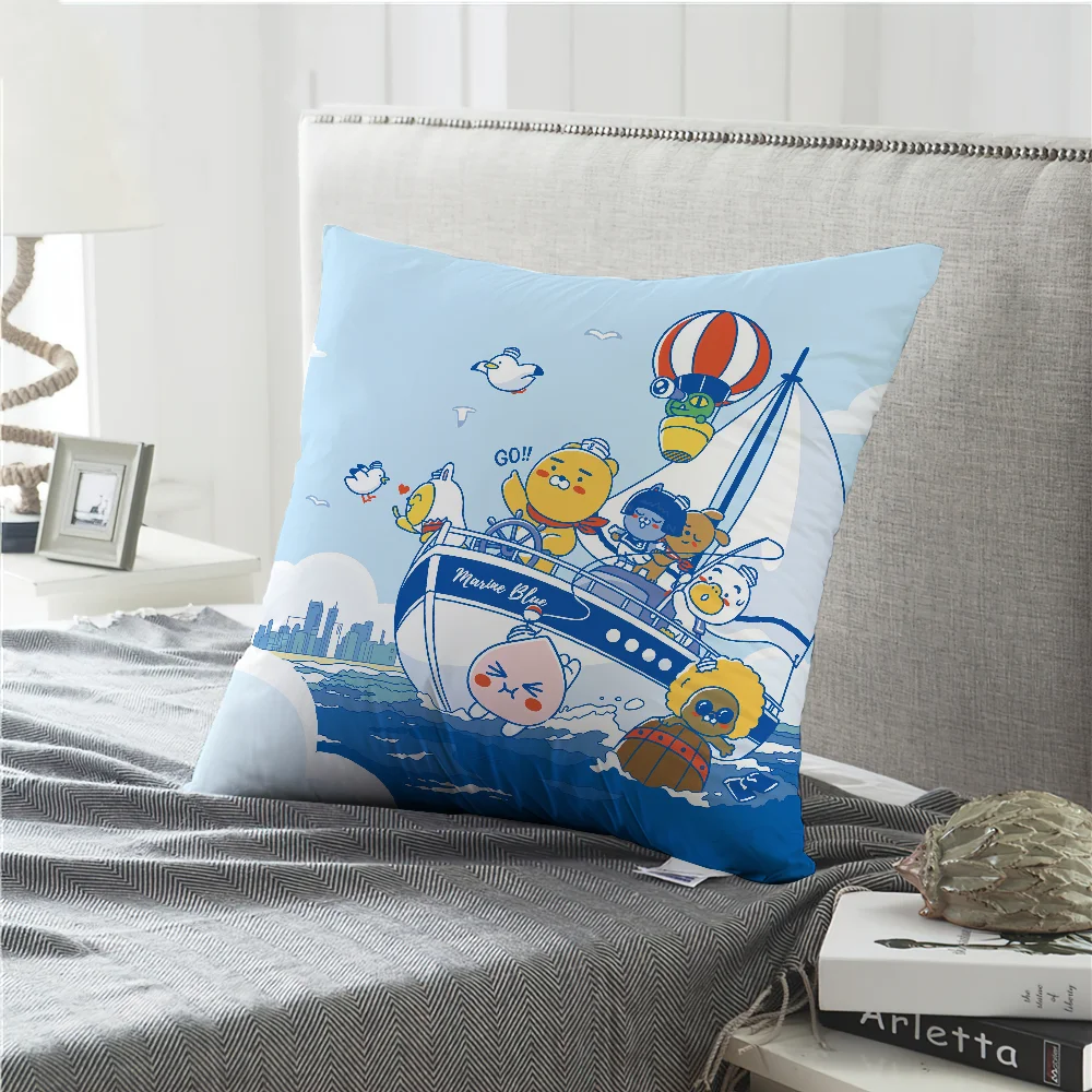 Cartoon K-Kakao F-Friends Cute Pillow Case Living Room Headboard Bedroom Office Cushion Cushion Sofa Nap Time