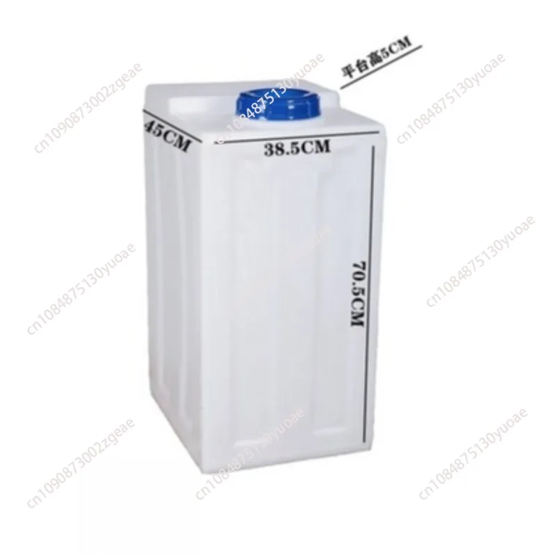 Square dosing bucket acid and alkali resistant chemical liquid sewage treatment vertical 120L platform water tank