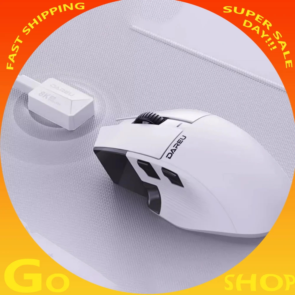 

Dareu A980 Pro MAX Wireless Mouse Flash Star P3950 Customized Chip 8K Return AIM-750U High-density Sensor Durable Gamer Mouse