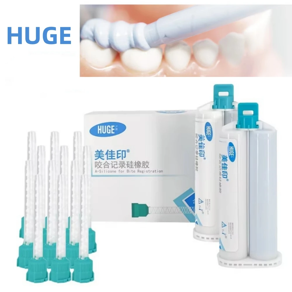 

Huge A-Silicone Dental Bite Registration Occlusal Impression Elastomeric Teeth Surface Record Dentist Clinical Materials