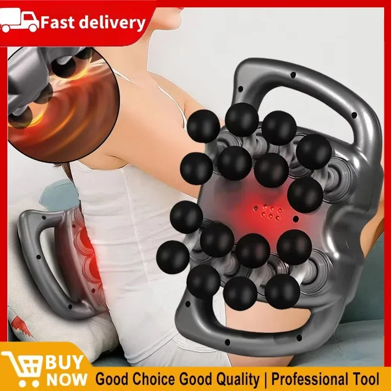 

Пистолет для фасции, 16-головочный массажный пистолет для мышц, профессиональный пистолет для фасции тела, ног, спины, плеч, талии, высокочастотный вибрационный массажер-пистолет