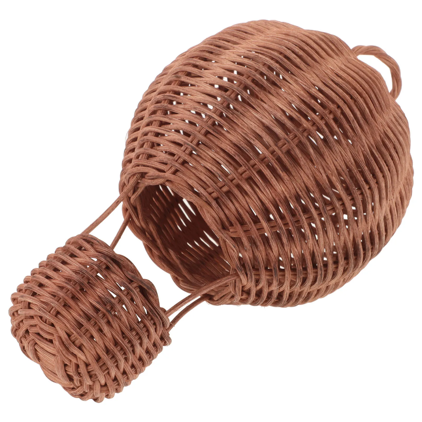

Natural Rattan Hot Air Balloon Pendant Handwoven Wall Hanging Decor for Kids Bedroom Nursery Living Room Whimsical Home Accent