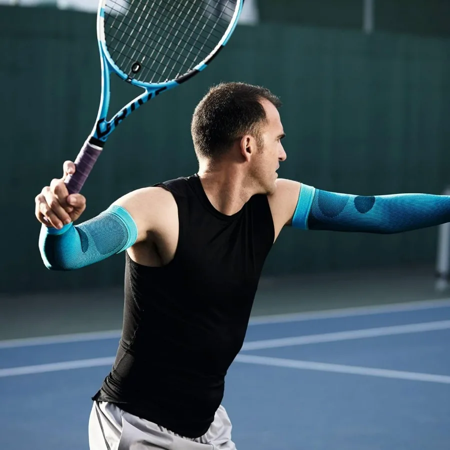 أكمام ذراع ضاغطة رياضية - ضغط متدرج يحسن الدورة الدموية/الدموية - زوج واحد #5