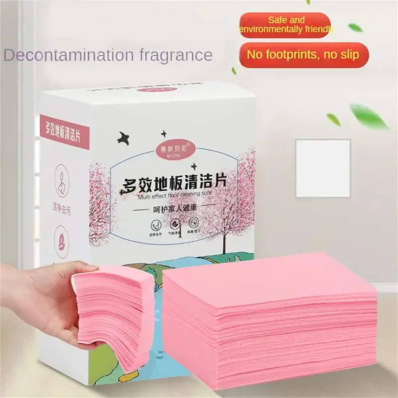 

30/60pcs Floor Cleaning Sheet General Powerful Decontamination Lasting Fragrance Brightening Clean Sheet Mop Cleaning Tools