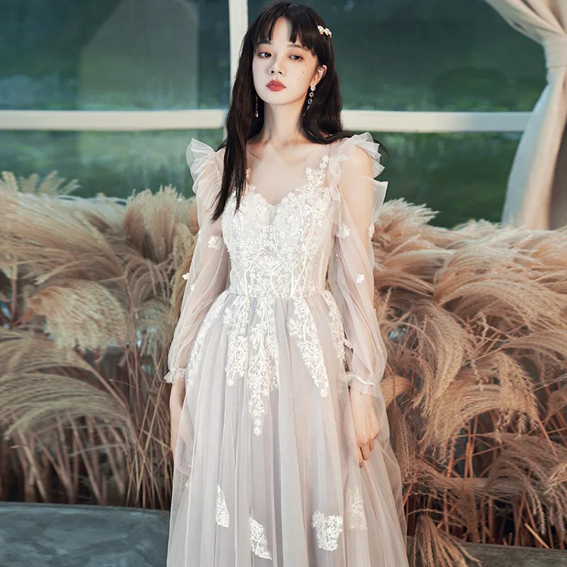 Bequemes, leichtes, durchsichtiges, dünnes Abendkleid für Damen, Abschlussfeier, Geburtstag, Abschlussball, Bankett-Abendkleid