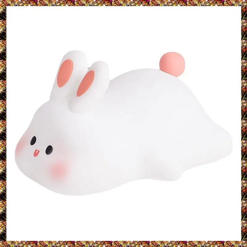 BTCL Big Face  Light LED Portable Rechargeable Bunny Lamp Night Light For Baby Nursery USB Dimmable  Night Lamp Dura