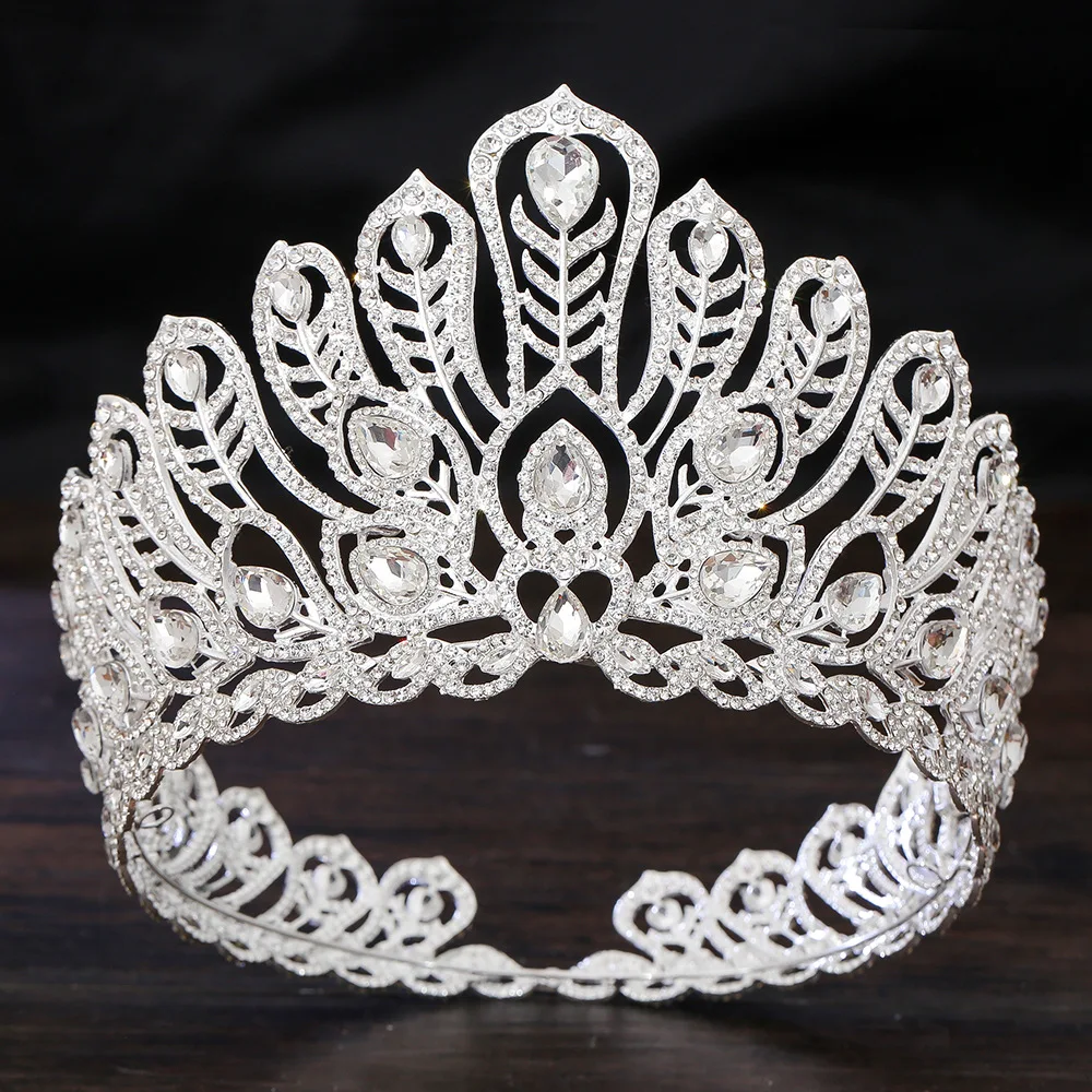 Levery 2026 Queen Pageant Kroon en Diademen Prinsessenkroon voor Vrouwen Kristallen Hoofdbanden voor Bruiden, Prinsessen voor Bruiloften