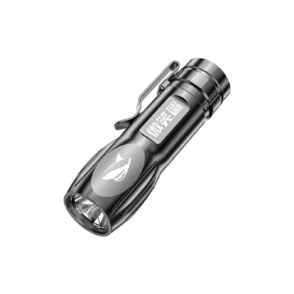 Mini Torch High Power LED Flashlight USB Rechargeable Fixed Focus Flash Lamp Portable Camping Waterproof Tactical Flashlights