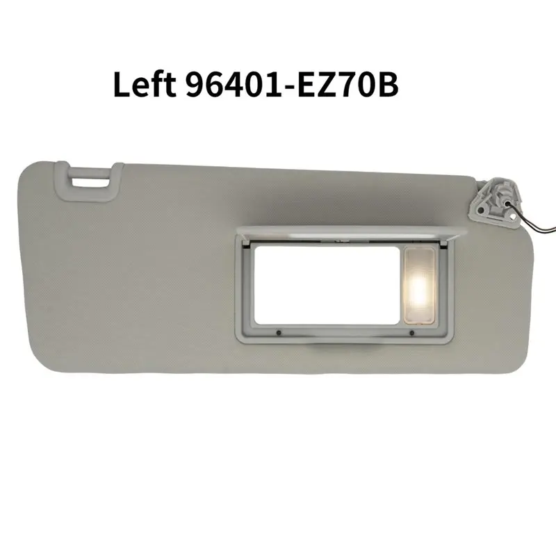 A96E-Sun Visor W/Light For Nissan Titan 2004-2024 QX56 Armada 2004-2014