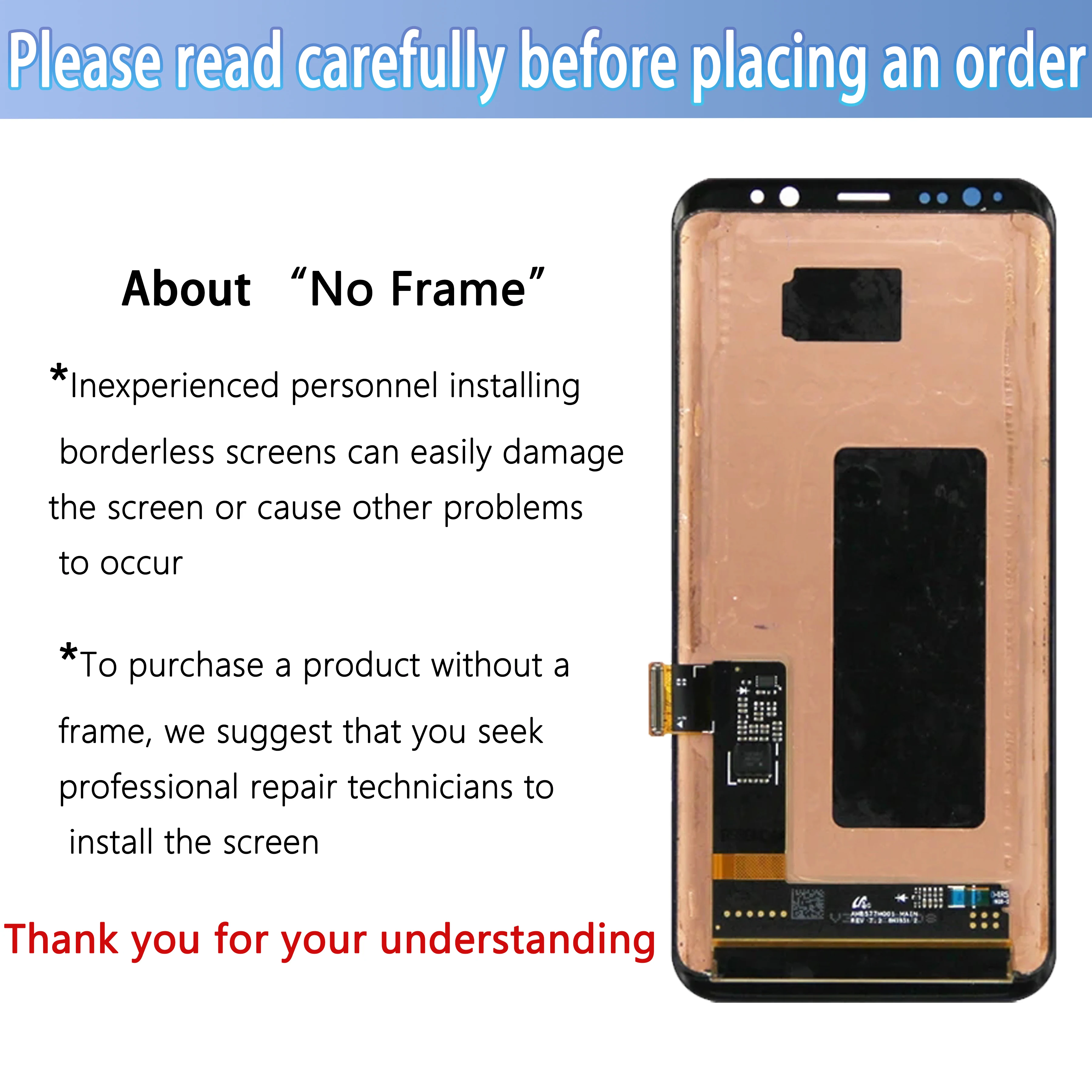 AAA+ Super AMOLED LCD For Samsung Galaxy S8 G950 G950f G950u Lcd With Frame Display Touch Panel Screen Digitizer Free Back Cover