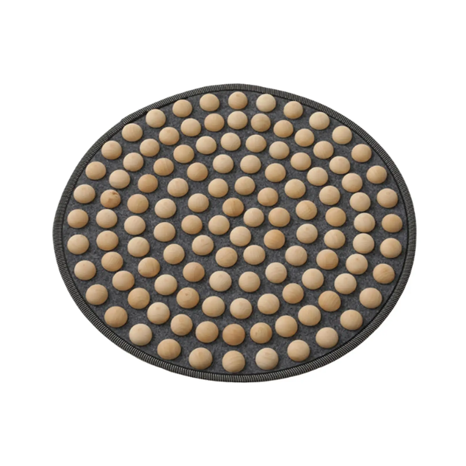 

Foot Massage Mat Space Saving Portable Wood Foot Acupressure Mat Acupressure Pad 19.69inch for Drawing Room SPA Office Men Women