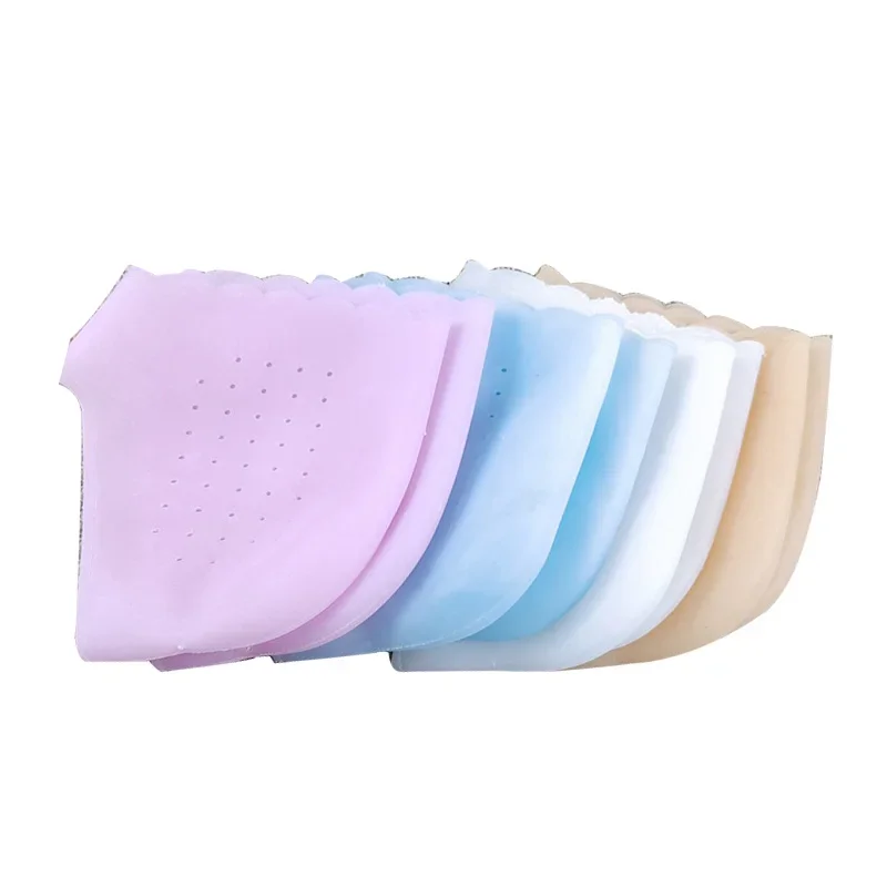 2Pcs New Silicone Feet Care Socks Moisturizing Gel Heel Thin Socks with Hole Cracked Foot Skin Care Protectors Foot Care Tool
