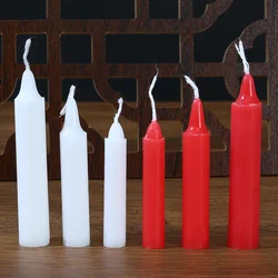 10pcs Small Red Candles Household Birthday Lighting Red and White Candles Valentine's Day Decoration Candles Home Decoration