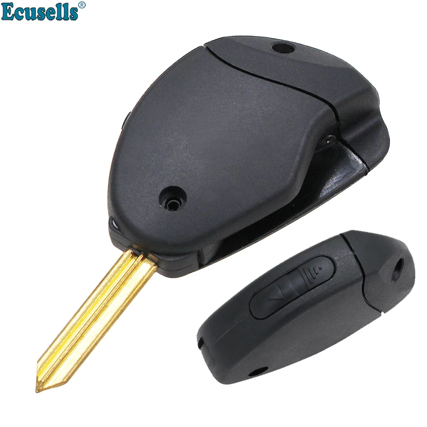 Eusells 2 Buttons Remote Key Shell Case Fob for Citroen XANTIA XSARA SYNERGIE with SX9 Uncut Blade