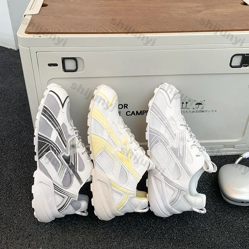 

Женские белые кроссовки, новинка 2023 года, дышащая спортивная обувь на мягкой подошве с сеткой, легкая удобная модная вулканизированная обувь