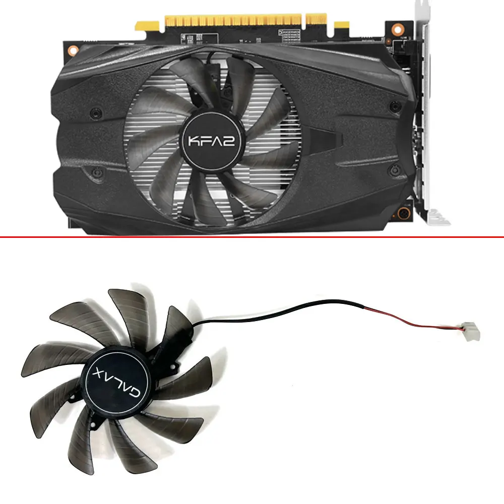 

85MM 4PIN T129215DM/SM KFA2 GTX1050 OC GPU FAN For GALAXY GeForce GTX 1050 OC Graphics Card Fan Replacement Cooling Fan