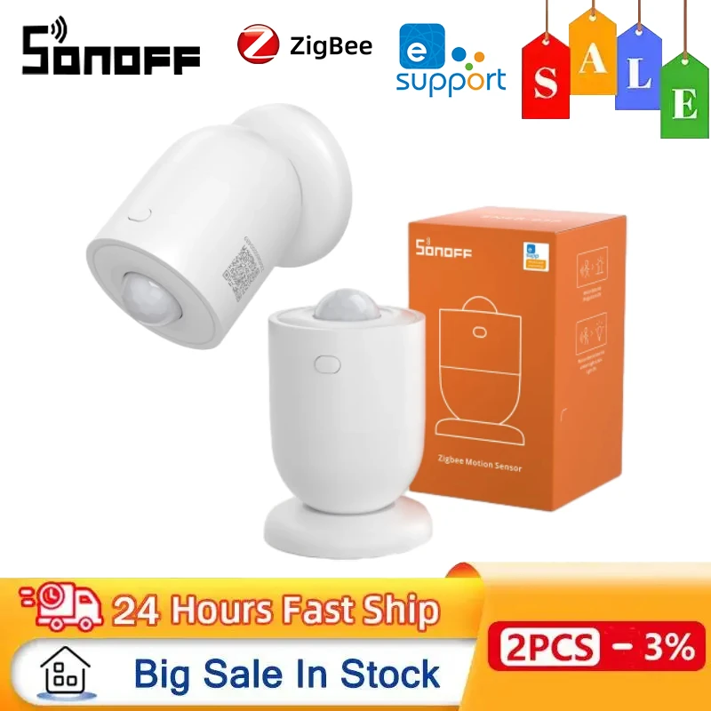 SONOFF SNZB-03P Zigbee Smart Motion Sensor Smart Home Human Detector Alert Notification Ewelink Home Assistant Smartthings Hub