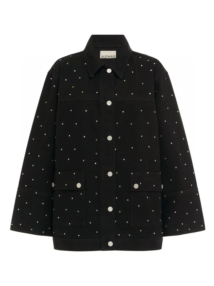 Susan Australian Holiday Sle Long Sve Denim Jaet Pantaloni a gamba larga Set Faion da donna Casual Four Seasons Abito per adulti