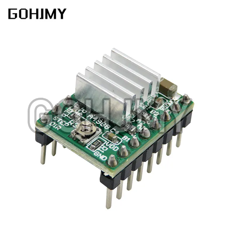 Steptick-ステッピングモーターA4988,Drv8825,ヒートシンクモーター,reprapランプ1.4 1.5 1.6 mks GENV1.4ボード,3Dプリンターパーツ